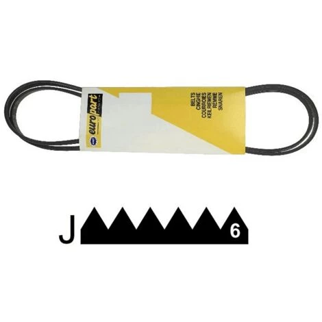 COURROIE 1280 J6 POUR LAVE LINGE FAURE - 124021120 3 COURROIE 1280 J6 POUR LAVE LINGE FAURE - 124021120