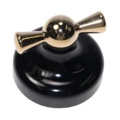 BOUTON NOIR LAITON OLD STYLE POUR FOUR FAURE - 3550409035