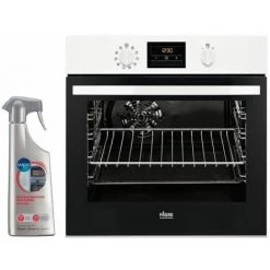 FAURE Four Pyrolyse Encastrable Blanc 57L Multifonction Chaleur Brassée - Blanc