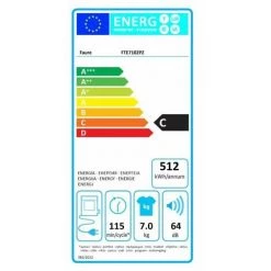 FAURE Sèche-linge Frontal évacuation 7kg Electronique Tambour 108L Grande Ouverture - Blanc -FAURE Soldes Boutique 16804857 3