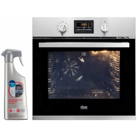 FAURE Four Pyrolyse Encastrable Inox 57L Multifonction Chaleur Brassée - Inox 3 FAURE Four Pyrolyse Encastrable Inox 57L Multifonction Chaleur Brassée - Inox