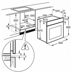 FAURE Four Pyrolyse Encastrable Inox 57L Multifonction Chaleur Brassée - Inox 11 FAURE Four Pyrolyse Encastrable Inox 57L Multifonction Chaleur Brassée - Inox -FAURE Soldes Boutique 16893907 5