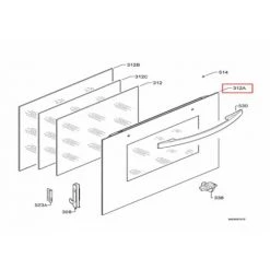 PORTE EXTÉRIEURE DE FOUR POUR FOUR FAURE - 357867791