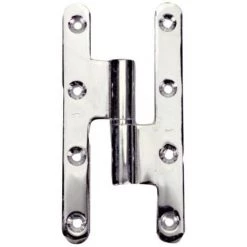 FAURE Paumelle Droite Menuiserie Bois Renforcée Finition époxy Noir Nœuds Arasés Lames à Bouts Ronds Acier Soudure Laser - Époxy Noir