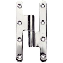 FAURE Paumelle Gauche Menuiserie Bois Renforcée Finition époxy Noir Nœuds Arasés Lames à Bouts Ronds Acier Soudure Laser - Époxy Noir