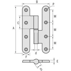 FAURE Paumelle Gauche Menuiserie Bois Renforcée Finition époxy Noir Nœuds Arasés Lames à Bouts Ronds Acier Soudure Laser - Époxy Noir 9 FAURE Paumelle Gauche Menuiserie Bois Renforcée Finition époxy Noir Nœuds Arasés Lames à Bouts Ronds Acier Soudure Laser - Époxy Noir -FAURE Soldes Boutique 19005332 3