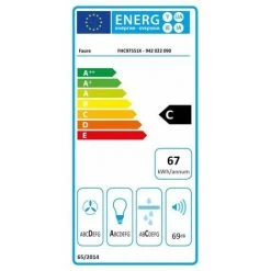FAURE Hotte Décorative Murale Aspirante Inox Largeur 90cm Débit D'air 500m3/h - Gris 9 FAURE Hotte Décorative Murale Aspirante Inox Largeur 90cm Débit D'air 500m3/h - Gris -FAURE Soldes Boutique 19455370 3