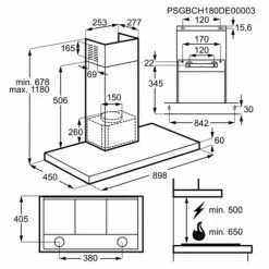 FAURE Hotte Décorative Murale Aspirante Inox Largeur 90cm Débit D'air 600m3/h - Gris 10 FAURE Hotte Décorative Murale Aspirante Inox Largeur 90cm Débit D'air 600m3/h - Gris -FAURE Soldes Boutique 19455372 4