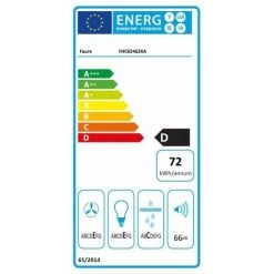 FAURE Hotte Décorative Pyramidale Aspirante Inox Largeur 60cm Débit D'air 420m3/h - Gris -FAURE Soldes Boutique 19455374 3