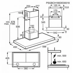 FAURE Hotte Décorative Murale Aspirante Inox Largeur 60cm Débit D'air 600m3/h - Gris -FAURE Soldes Boutique 19587401 4