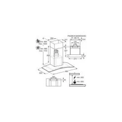 Hotte Décorative 500m³/h FAURE 90cm, FHC97551X - Inox -FAURE Soldes Boutique 27859024 3
