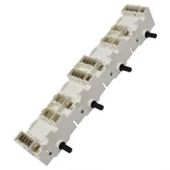 Faure 3570371041 Interrupteur Complet 4 Sélecteur Plaque De Cuisson - Blanc