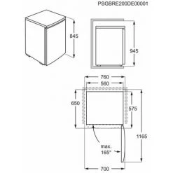 FAURE Congélateur Armoire Vertical Blanc Froid Statique 85L Autonomie 15h 3 Tiroirs - Blanc -FAURE Soldes Boutique 34621589 4