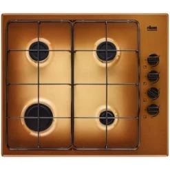 Table De Cuisson Gaz 60cm 4 Feux 8000w Terre De France - Fgh62414ta - Faure - Marron