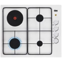 Table De Cuisson Mixte 60cm 4 Feux Blanc - Fgm64300w - Faure - Blanc