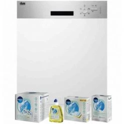 FAURE Lave-vaiselle Intégrable Encastrable Bandeau INOX 13 Couverts Séchage AirDry - Inox