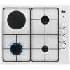 FAURE Table De Cuisson Mixte Email Encastrable 60cm 3 Foyers Gaz Et 1 électrique Blanc - Blanc